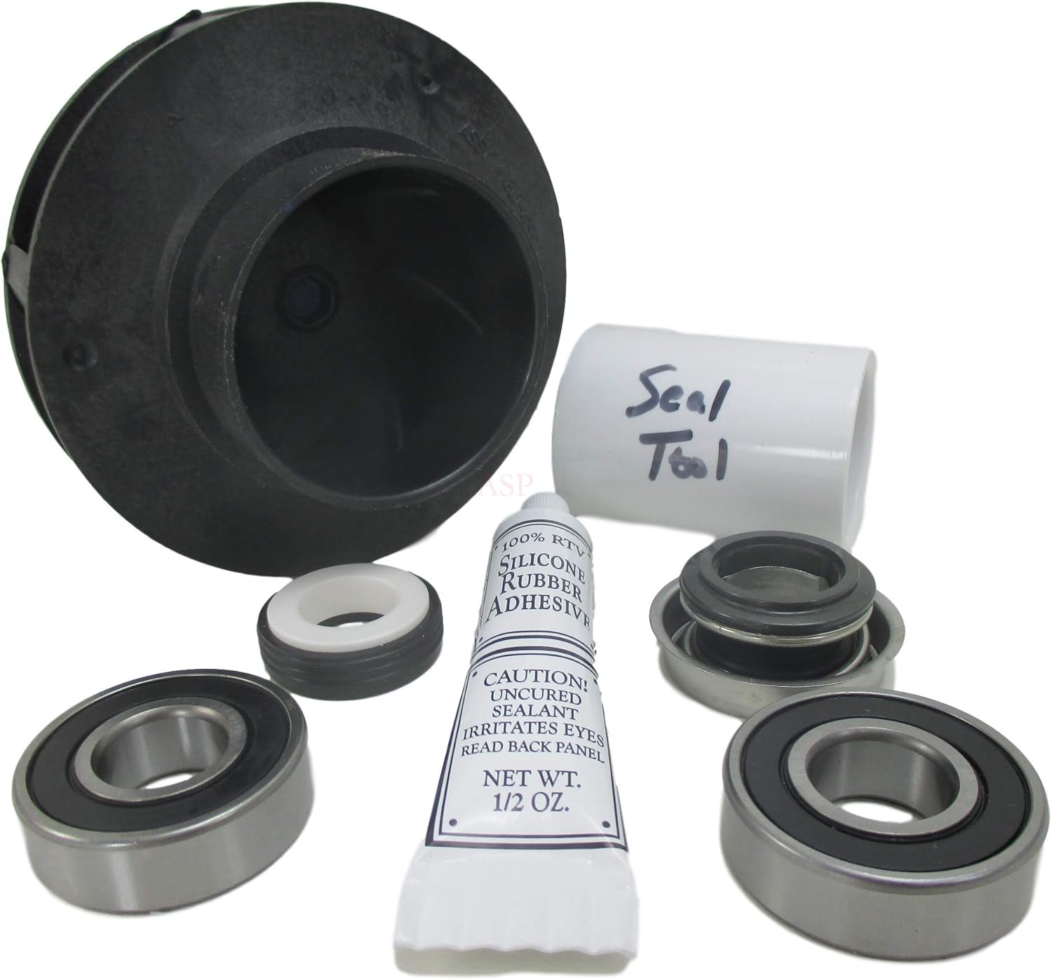 Waterway Executive 4HP Impeller & Seal Kit – For Spa & Hot Tub Pump Wet End Repair - View #2