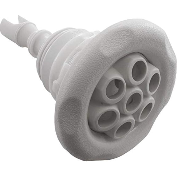 Waterway Jet Internal, WW Thd Poly Storm, 3-3/8" fd, Massage, 5 Scal, Wht Part # 229-8030
