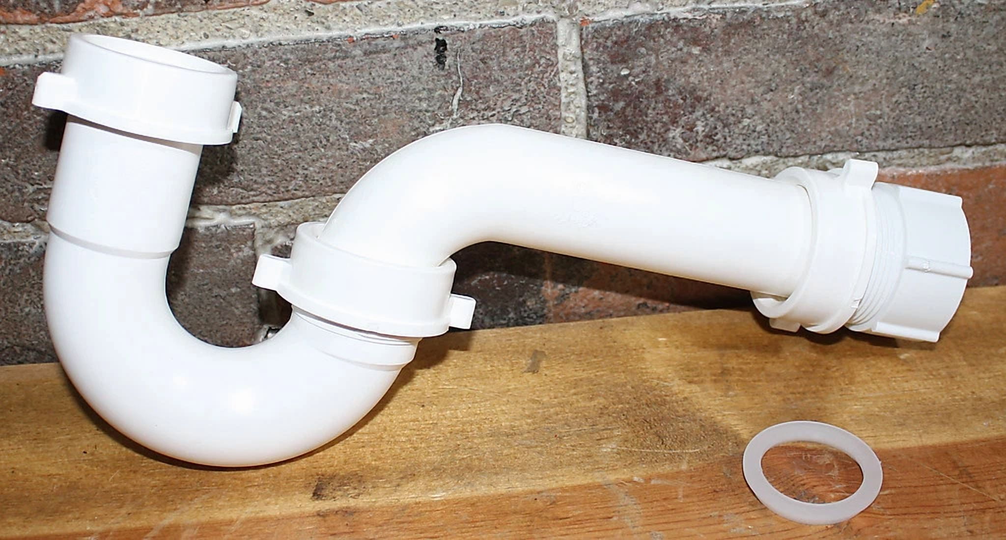 Waterway Mfg 1 1/2" P Trap W/ Threaded Adapter #3104 White Pvc