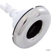 Waterway Mini-Storm Roto Snap-In Spa Jet Internals with Large Face Metal Escutcheon, Black 212-7831S