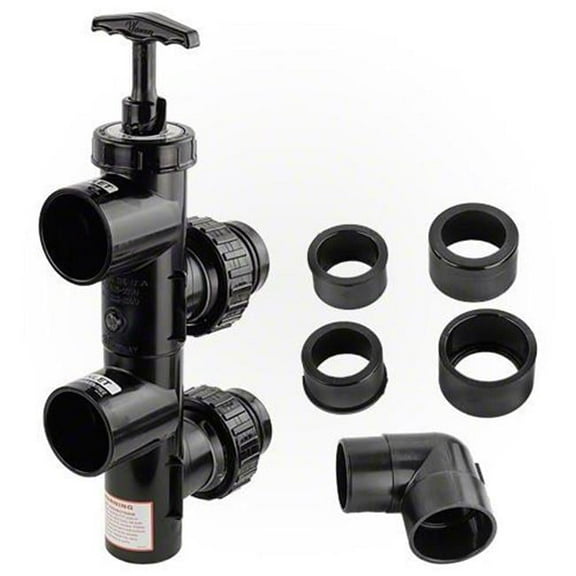 Waterway Plastics 2.5 in. PVC High-Temp Slide Valve Assembly for Crystal Water D.E. Filters