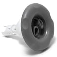 thumbnail image 1 of Waterway Plastics 212-8177S 4 in. Poly Storm Twin Roto Snap-In Spa Jet Internals with Five-Scallop Escutcheon Large Face & Stainless Escutcheon, Gray, 1 of 1