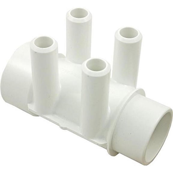 Waterway Plastics 672-4150 1.5 x 1.5 Spigot x 0.75 in. SB Ports PVC Manifold
