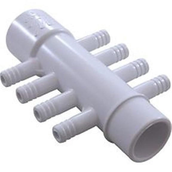 Waterway Plastics 672-4340 1 x 1 Spigot x 0.37 in. RB Ports PVC Manifold