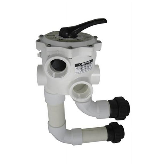 Waterway Plastics WVD001 2" FPT DE Filter Multiport Valve for Side Mount with Unions