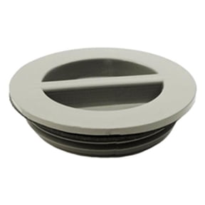 Waterway Plastics WW4004147B 1.5 in. Flush Plug with Gasket, Gray