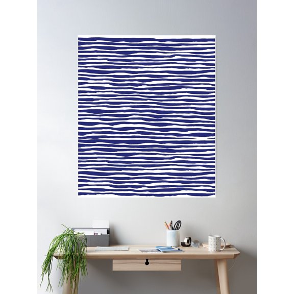 Waterway Poster Wall Art, Modern Wall Decor For Living Room Bedroom, 12x18 UNFRAMED