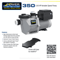 thumbnail image 1 of Waterway Power Defender 3.5HP Variable Speed Pump Replacement Pool Part, 1 of 3