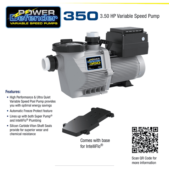 Waterway Power Defender 3.5HP Variable Speed Pump Replacement Pool Part