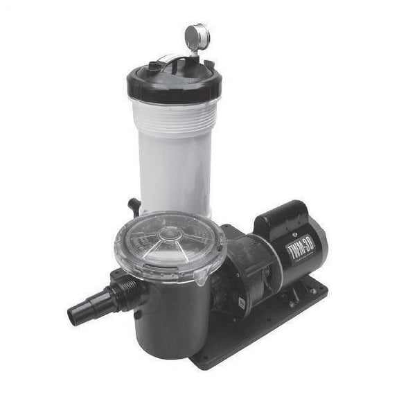 Waterway TWM 50 sq. ft. Above Ground Cartridge Filter With 3/4 THP Pump With Trap 520-4010