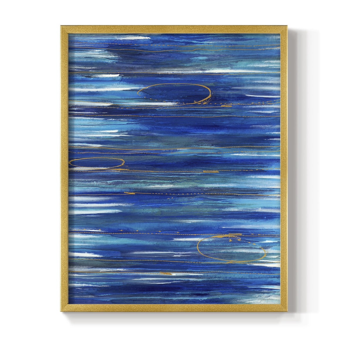 Waterworld Framed Print in Gold Solid Wood 16 x 20 Framed Print