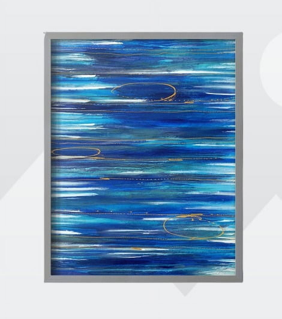 Waterworld Framed Print in Gray Solid Wood 8 x 10 Framed Print