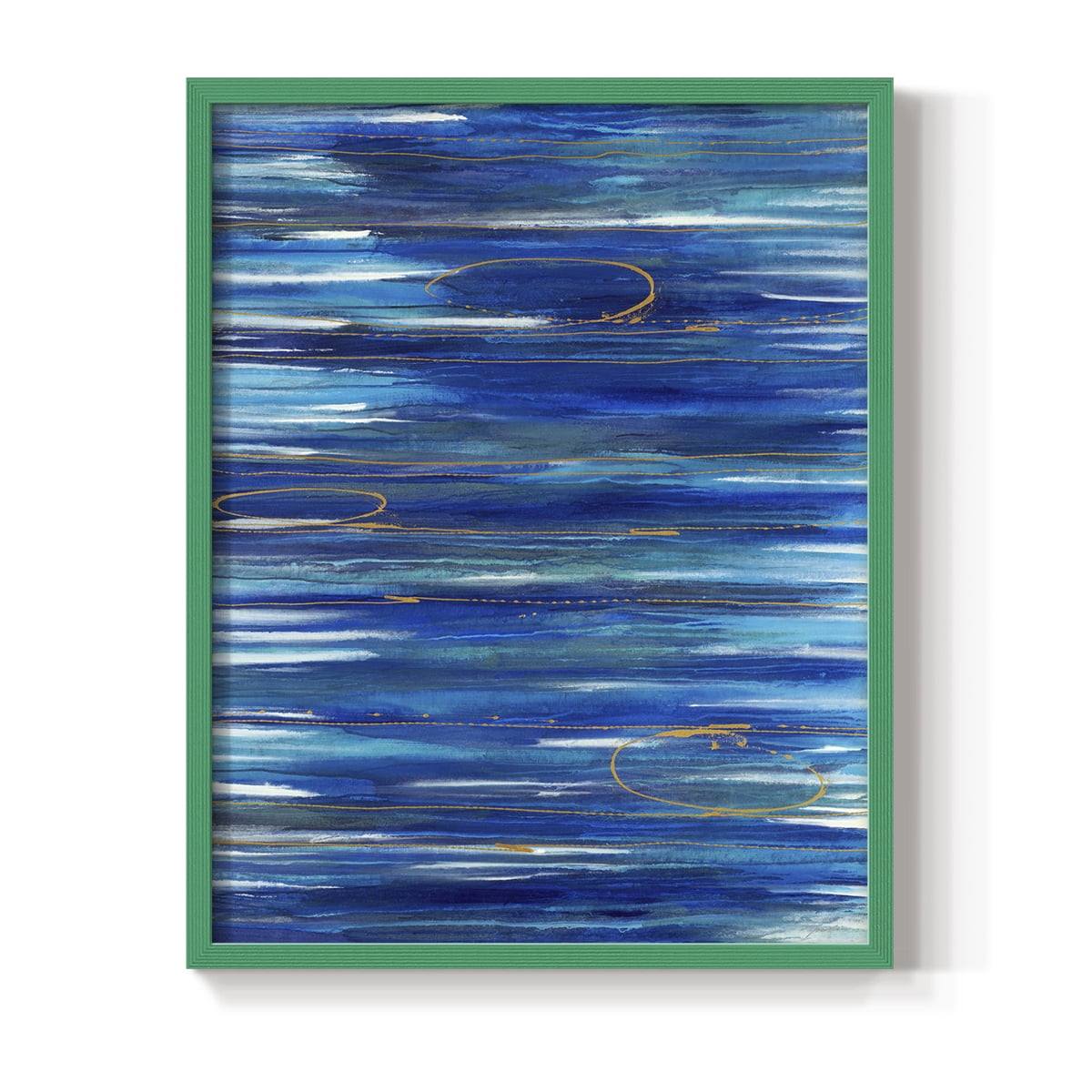 Waterworld Framed Print in Green Solid Wood 8 x 10 Framed Print