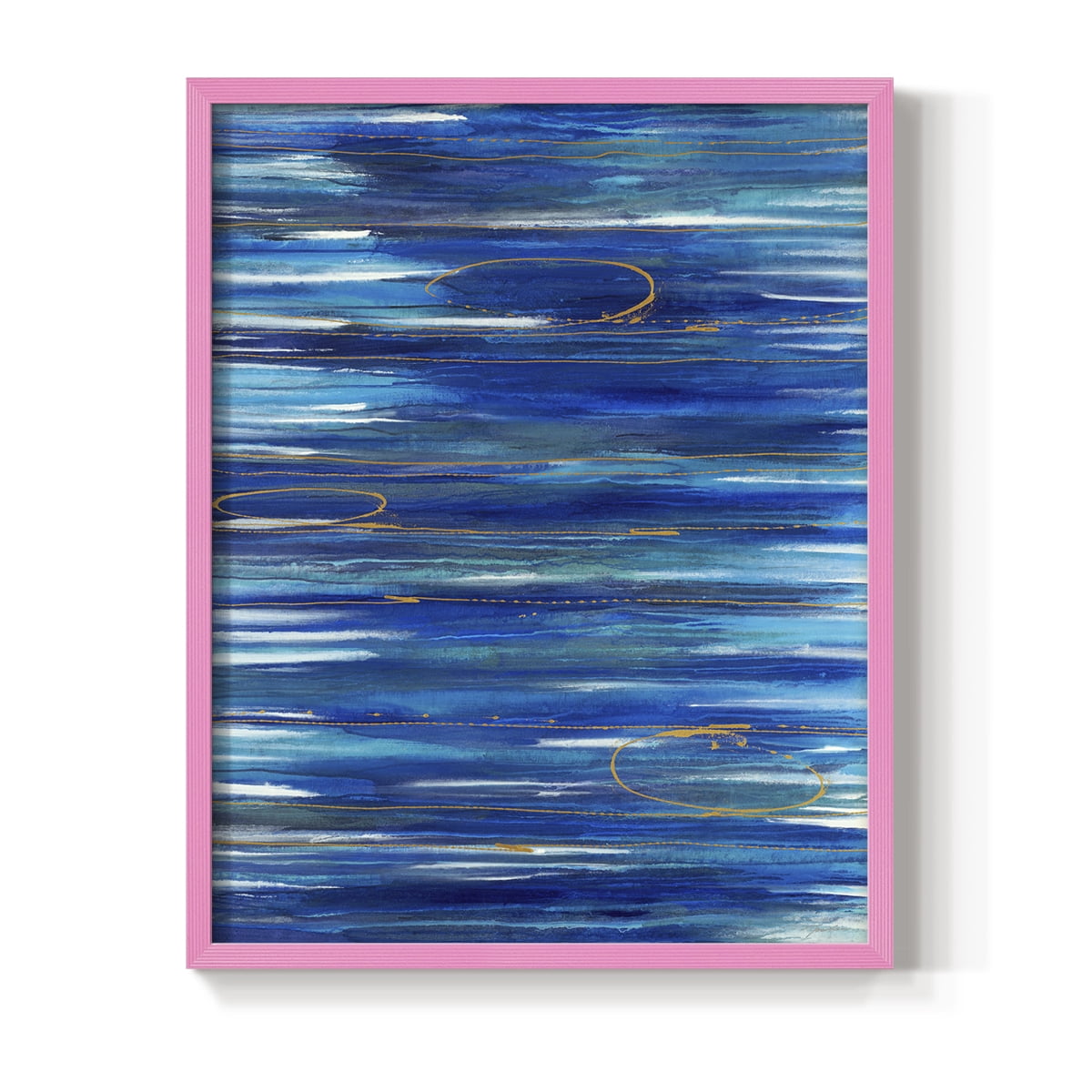 Waterworld Framed Print in Pink Solid Wood 8 x 10 Framed Print