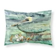 thumbnail image 1 of Watery Pelican Shrimp Crab and Oysters Fabric Standard Pillowcase, 1 of 2