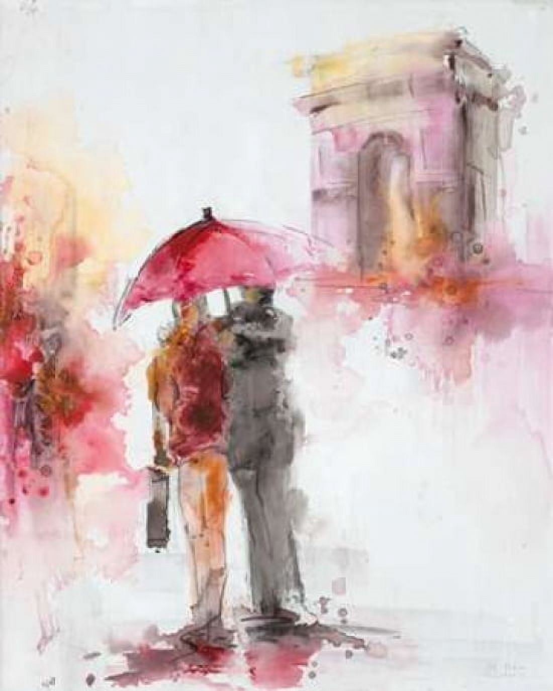 Watery Romance 1 Canvas Art - Art Atelier Alliance (24 x 30)