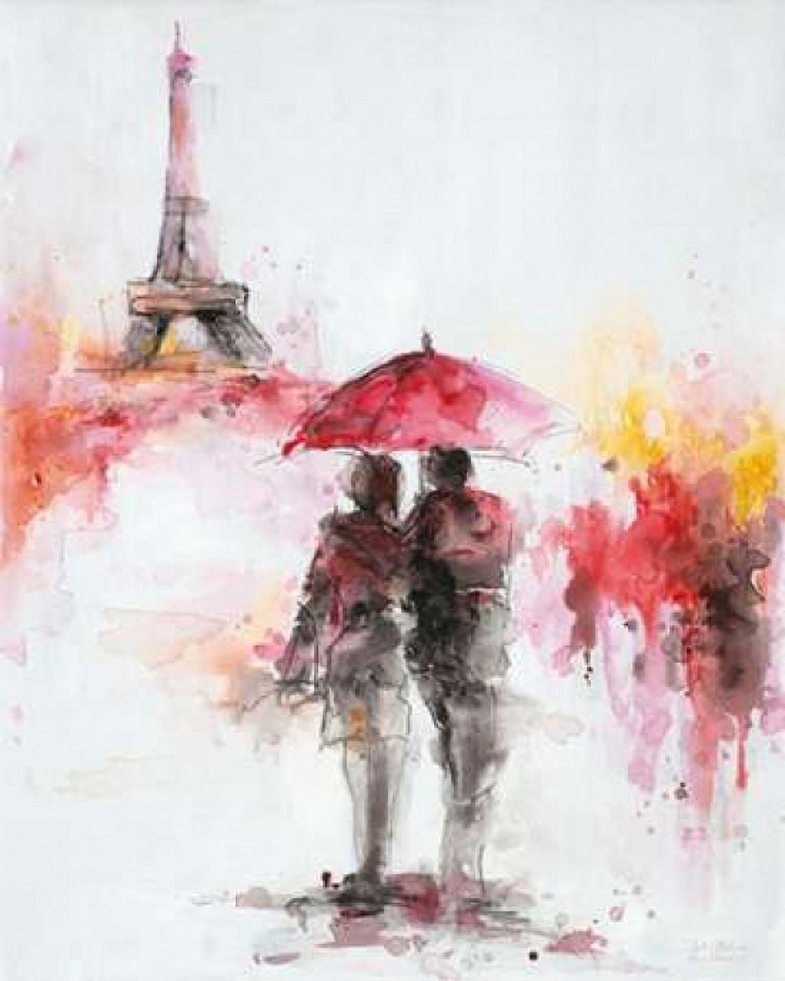 Watery Romance 2 Canvas Art - Art Atelier Alliance (24 x 30)