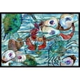 thumbnail image 1 of Watery Shrimp- Crabs & Oysters Indoor or Outdoor Mat- 18 x 27 in., 1 of 1