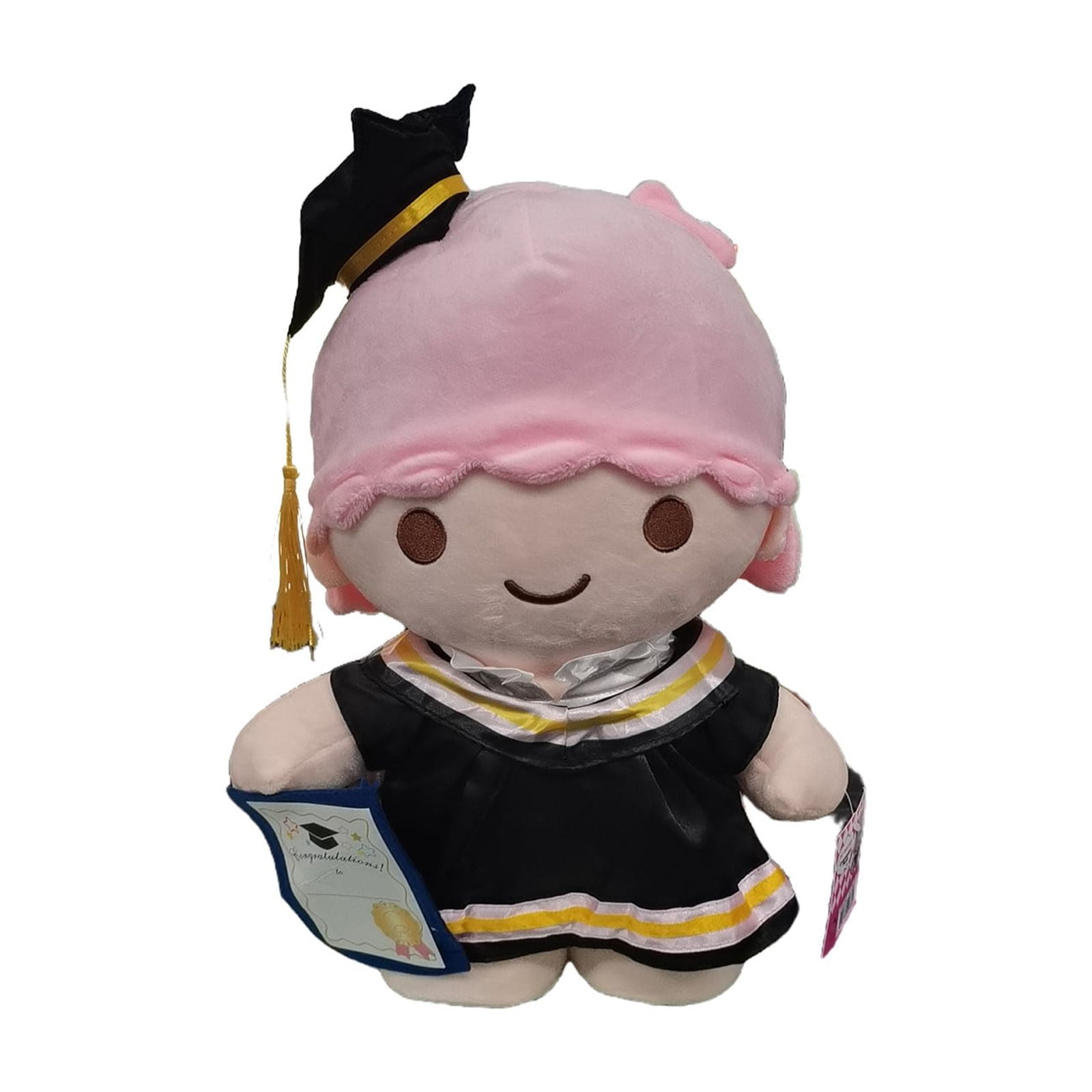 Watey Little Twin Stars Lala Graduation Plush, 13.77