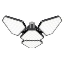 Watfal LED Garage Ceiling Light 120W, 4 Adjustable Panels Total 15000 Lumen 6500K Bay Light, E26/E27 Base for Shop, Warehouse