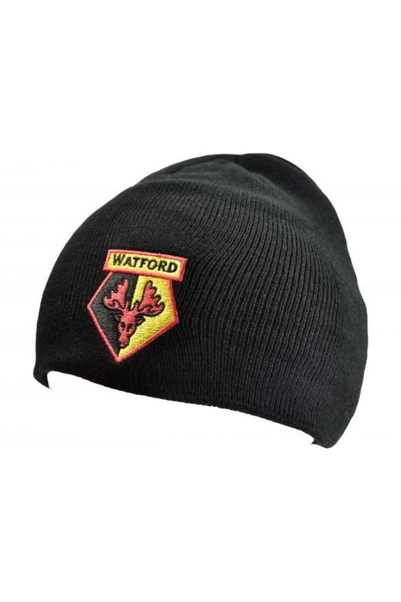 Embroidered Knitted Roll Down Beanie