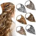 thumbnail image 1 of MALLMALL6 Retro Hair Scarf Headband,Triangle Head Kerchief Elastic Turban Headbands,6Counts, 1 of 6