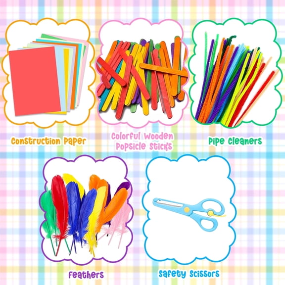 MALLMALL6 Creative DIY Art Craft Kit for Handmade Class, 800 Pieces
