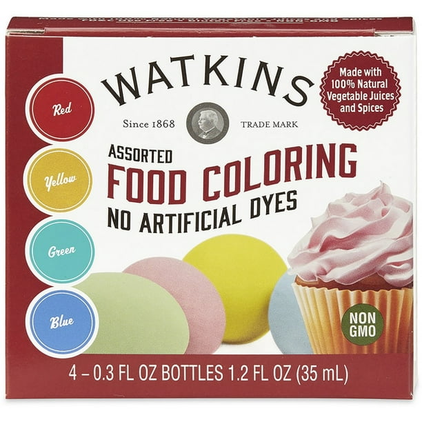 Watkins Assorted Food Coloring, 1.2 fl oz
