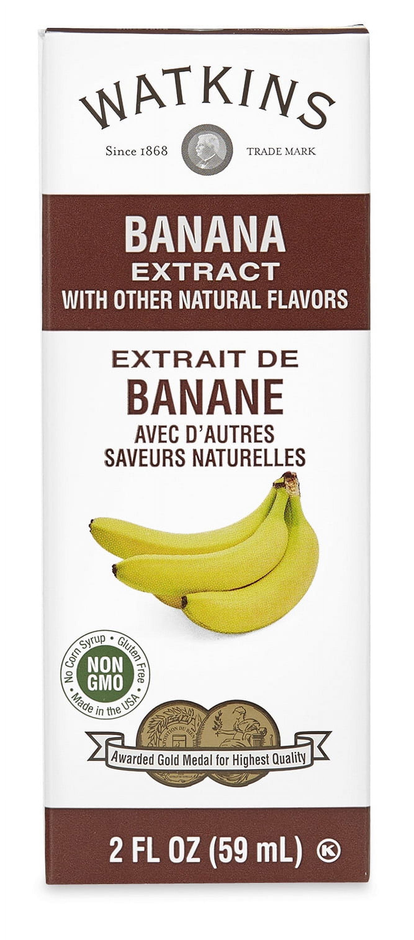 Watkins Banana Extract with Other Natural Flavors, 2 fl oz (Plastic Content, Liquids)