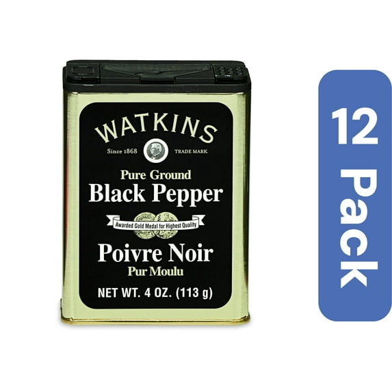 Watkins Black Granulated Pepper 4 oz (Pack Of 12)