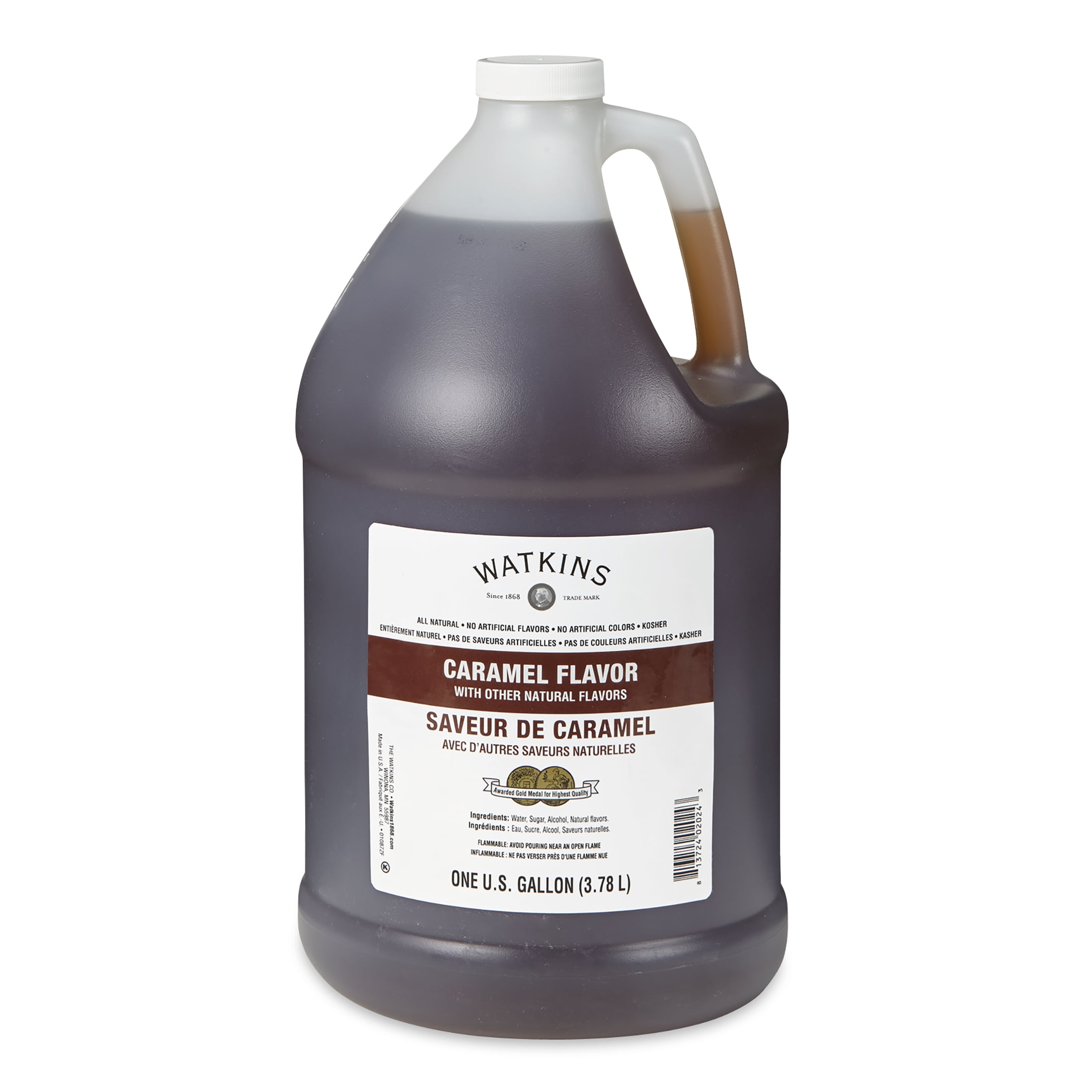 Watkins Caramel Flavor 1 gallon (shelf stable Ambient, liquid