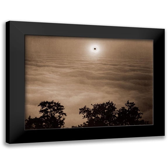 Watkins, Carleton 14x12 Black Modern Framed Museum Art Print Titled - Solar Eclipse from Santa Lucia Range, California, January 1, 1889