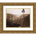 thumbnail image 1 of Watkins, Carleton 24x20 Gold Ornate Wood Framed with Double Matting Museum Art Print Titled - Yosemite Valley from the Best General View, 1866, 1 of 4