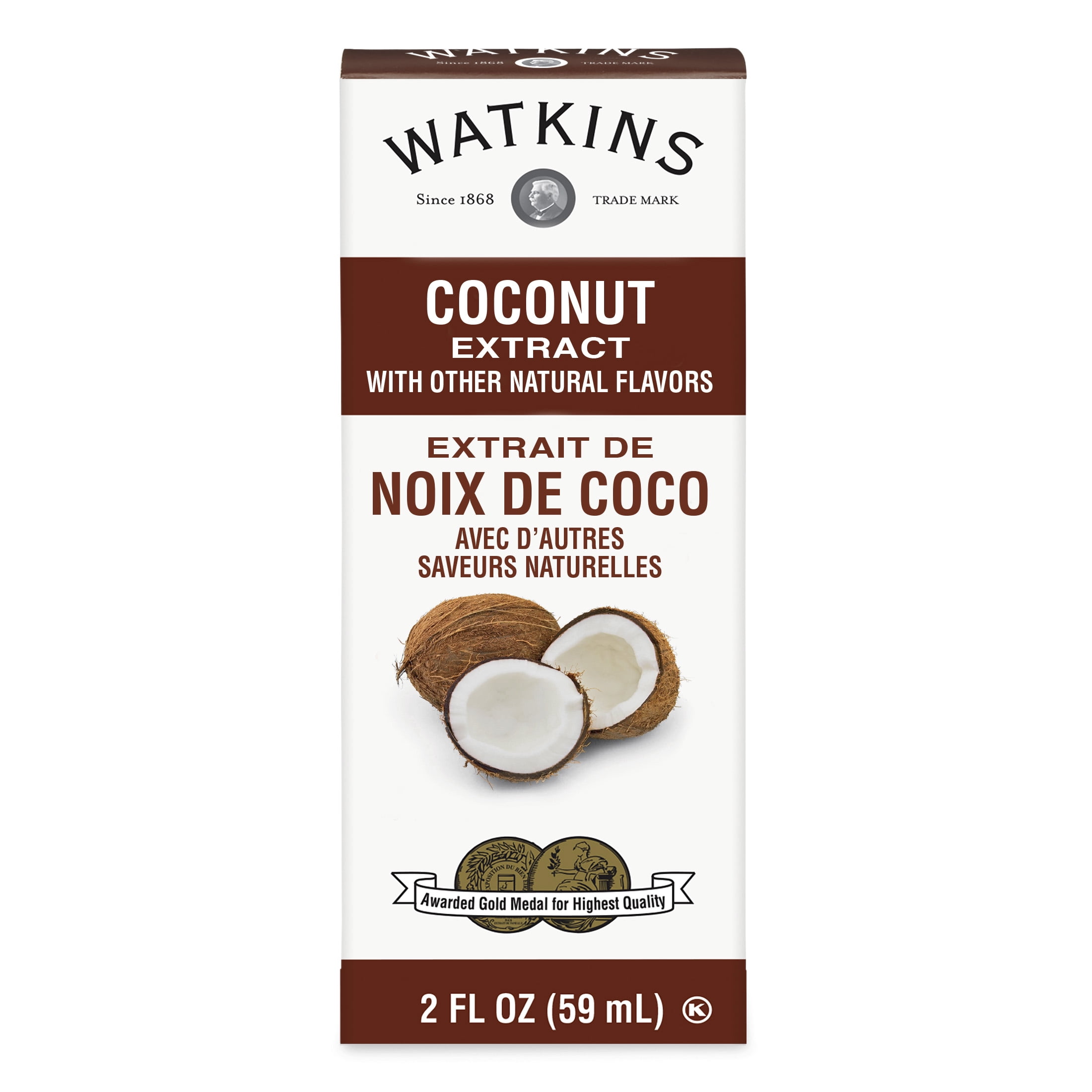 Watkins Coconut Extract with Other Natural Flavors, 2 fl oz (plastic container)