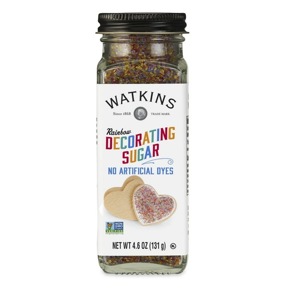 Watkins Decorating Sugar - Rainbow -- 4.7 oz Pack of 2
