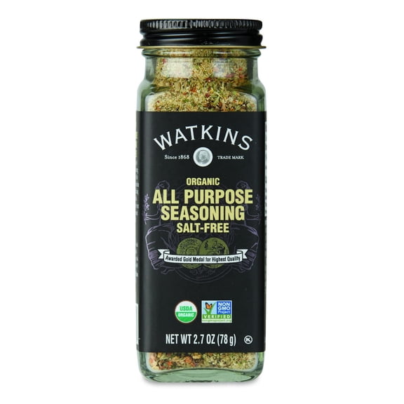 Watkins Gourmet Organic SCH4 Spice Jar, All Purpose Seasoning Salt Free, 2.7 oz