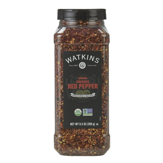 Watkins Gourmet Organic Spice Jar, Crushed Red Pepper, 9.5 oz