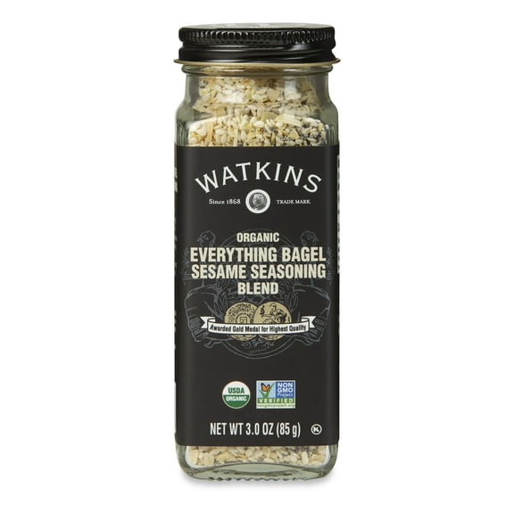 Watkins Gourmet Organic Spice Jar, Everything Bagel Sesame Seasoning Blend, 3 oz