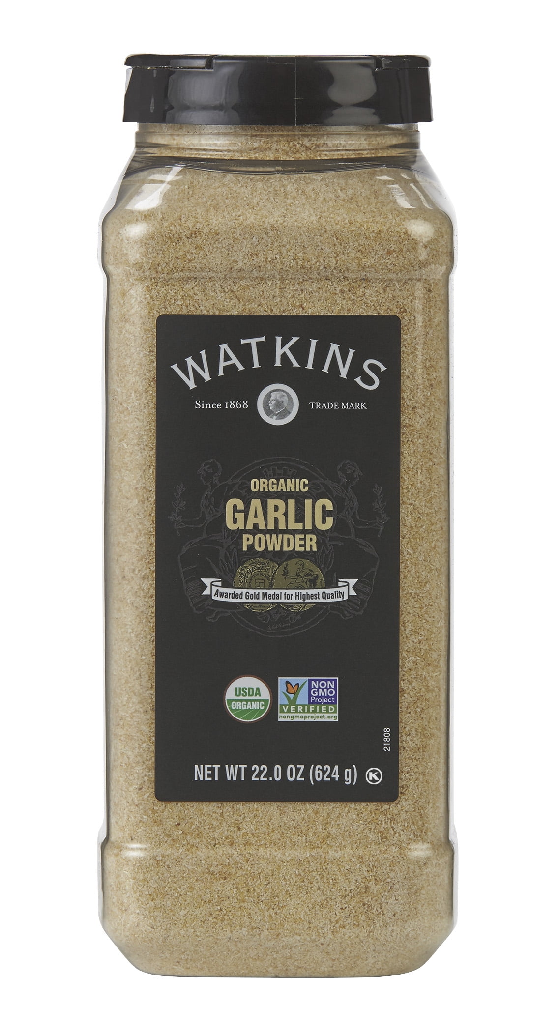 Watkins Gourmet Organic Spice Jar, Garlic Powder, 22 oz