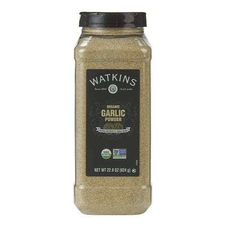 Watkins Gourmet Organic Spice Jar, Garlic Powder, 22 oz