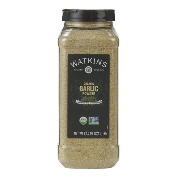 Watkins Gourmet Organic Spice Jar, Garlic Powder, 22 oz