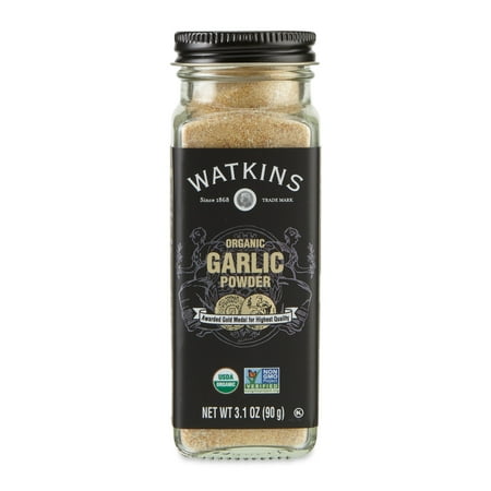Watkins Gourmet Organic Spice Jar, Garlic Powder, 3.1 oz