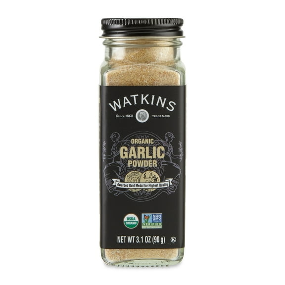 Watkins Gourmet Organic Spice Jar, Garlic Powder, 3.1 oz