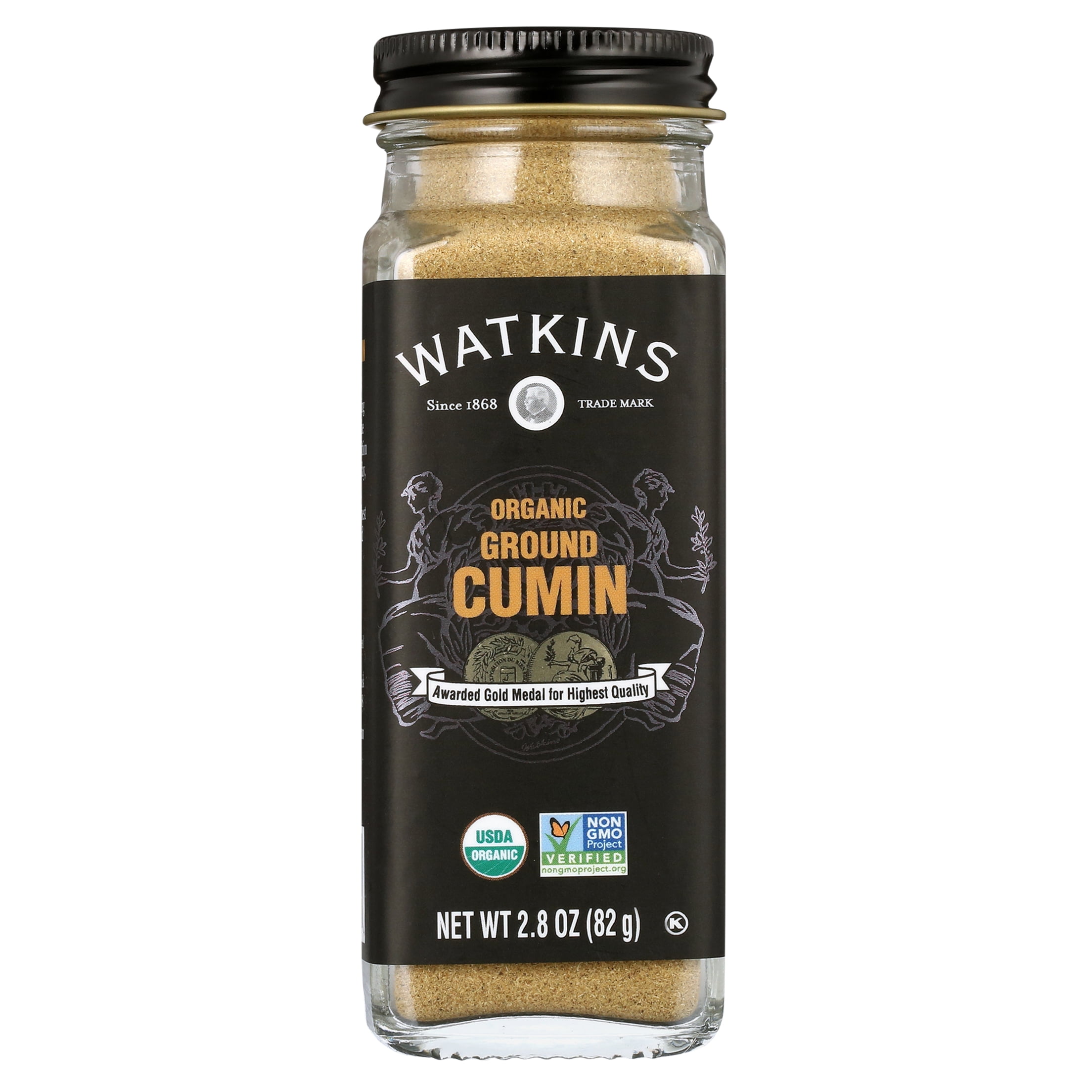 Watkins Gourmet Organic Spice Jar, Ground Cumin, 2.8 oz