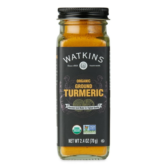 Watkins Gourmet Organic Spice Jar, Turmeric, 2.4 oz