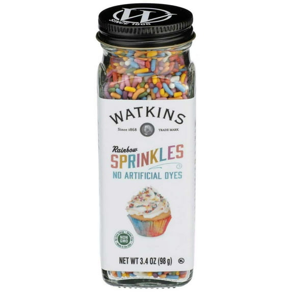 Watkins Gourmet Rainbow Decorating Sprinkles, 3.4 Ounce -- 3 per Case.