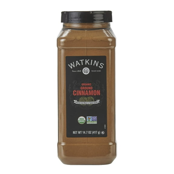 Watkins Gourmet Spice, Organic Ground Cinnamon, Bulk Food Service Size, 14.7 oz (Pack of 1)