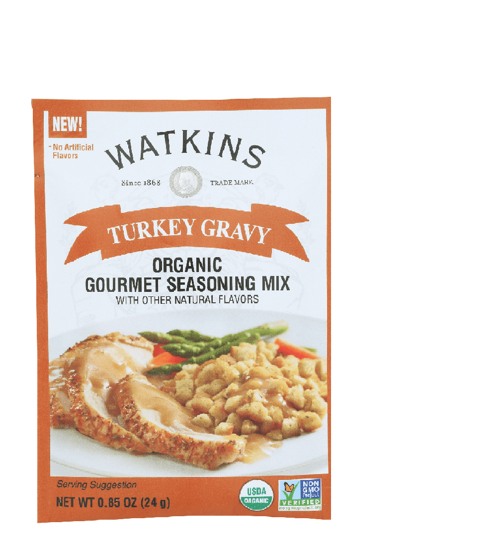 Watkins Gourmet Turkey Gravy Seasoning Mix with Natural Spices, 0.87 oz