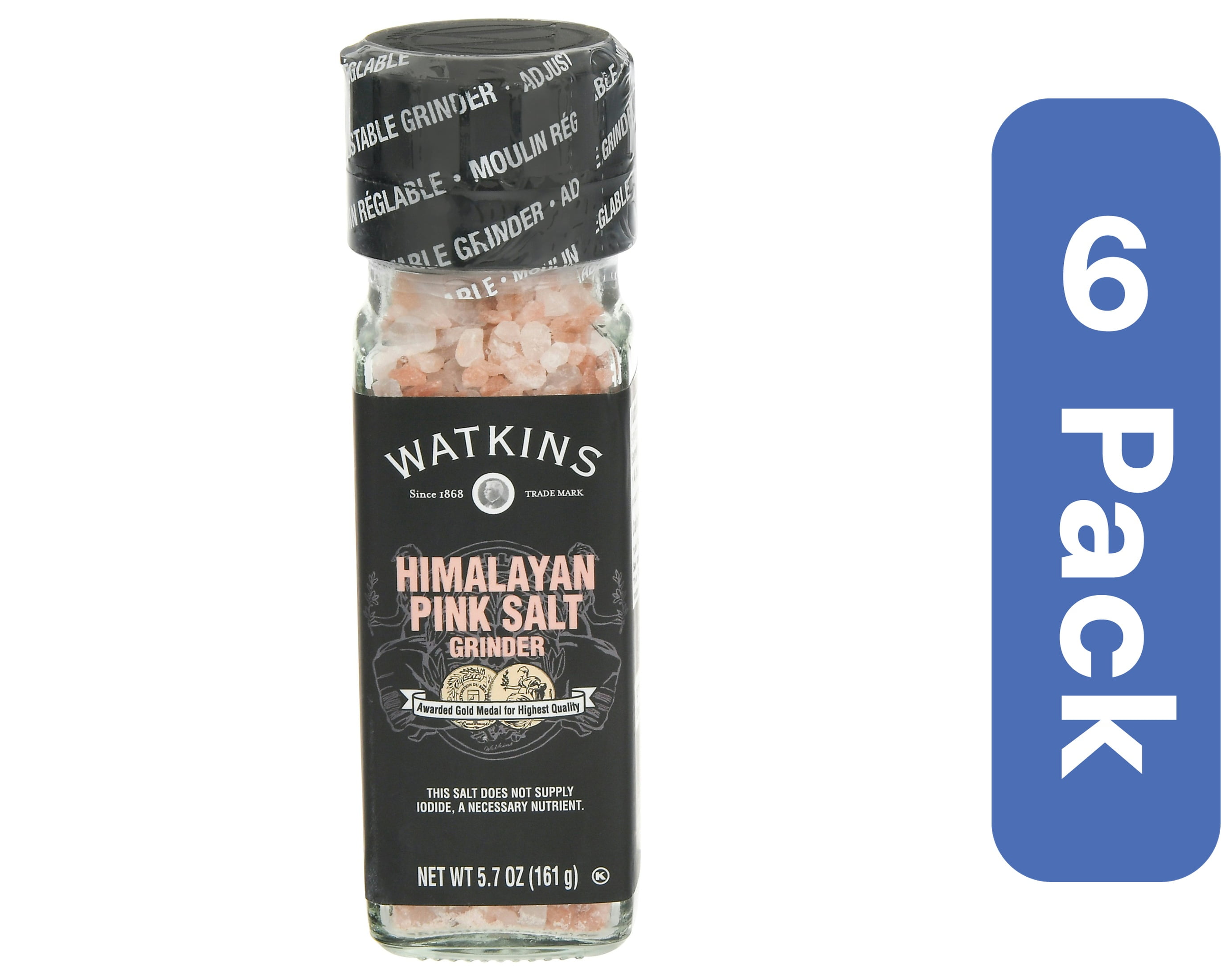 Watkins Himalayan Pink Salt 5.7 oz (Pack Of 6)