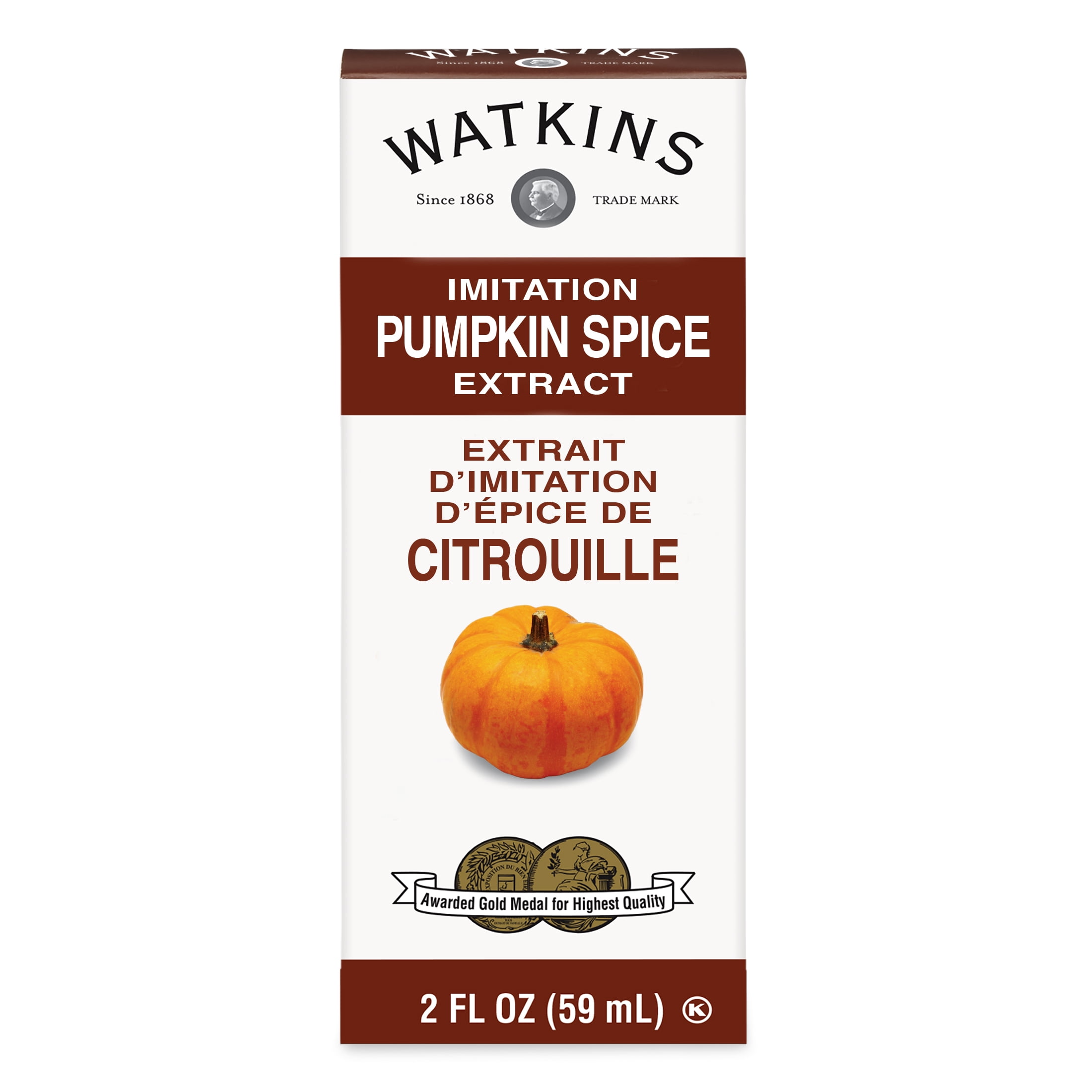 Watkins Imitation Pumpkin Spice Extract, 2 fl oz (Plastic Container, Liquids)